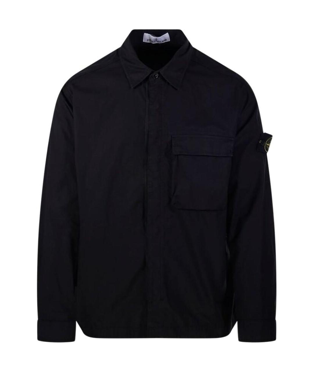 STONE ISLAND Черная классическая рубашка, фото 1