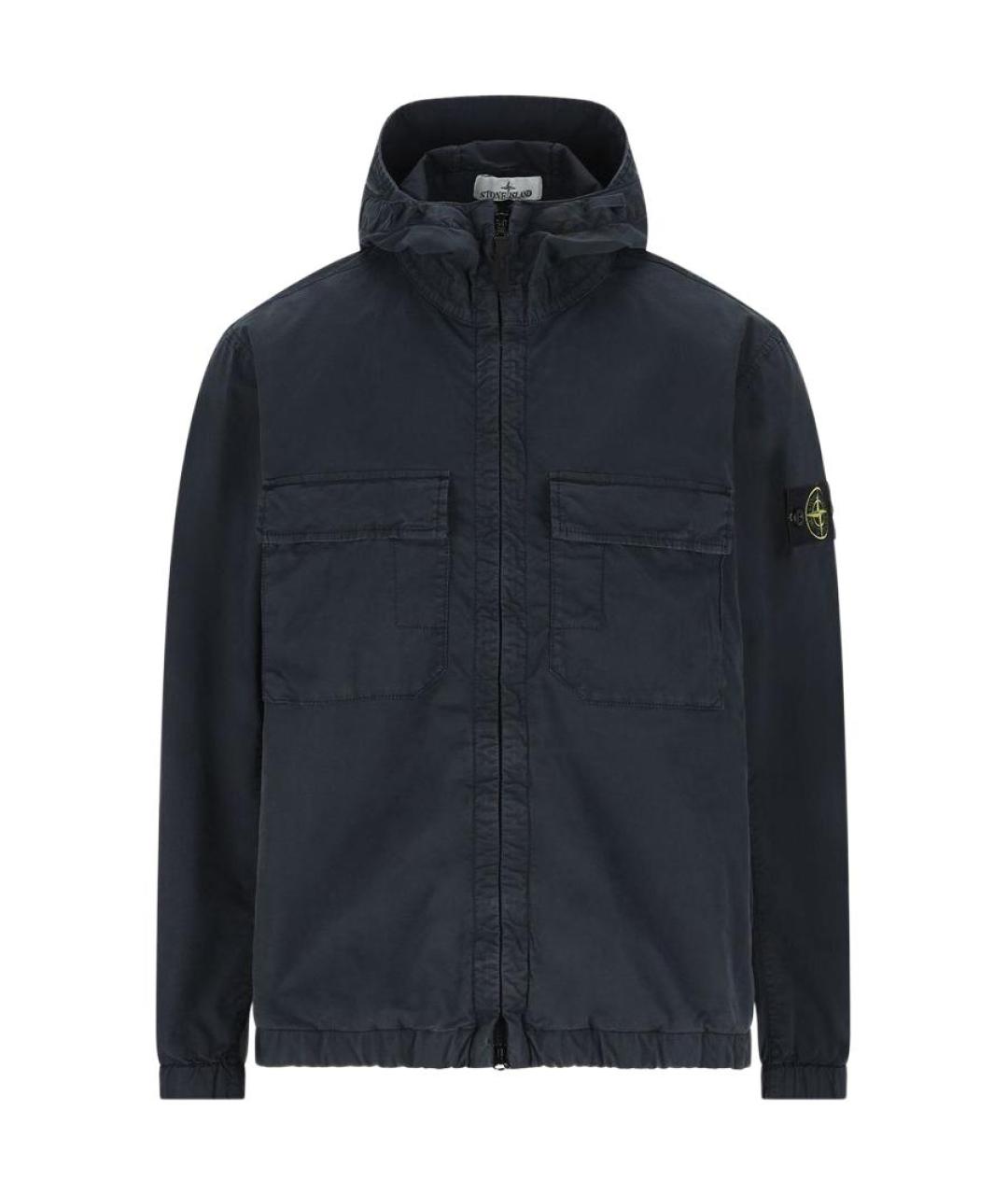 STONE ISLAND Темно-синяя куртка, фото 1