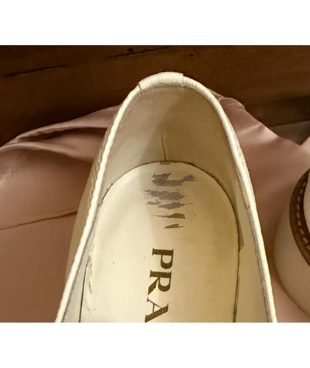 CHRISTIAN DIOR Белые кожаные лоферы, фото 4