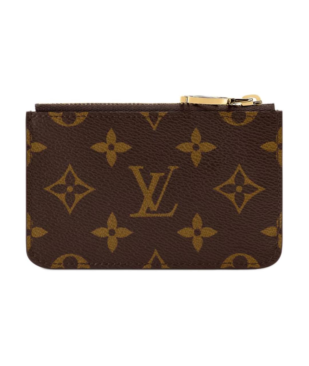 LOUIS VUITTON Коричневый кардхолдер, фото 3