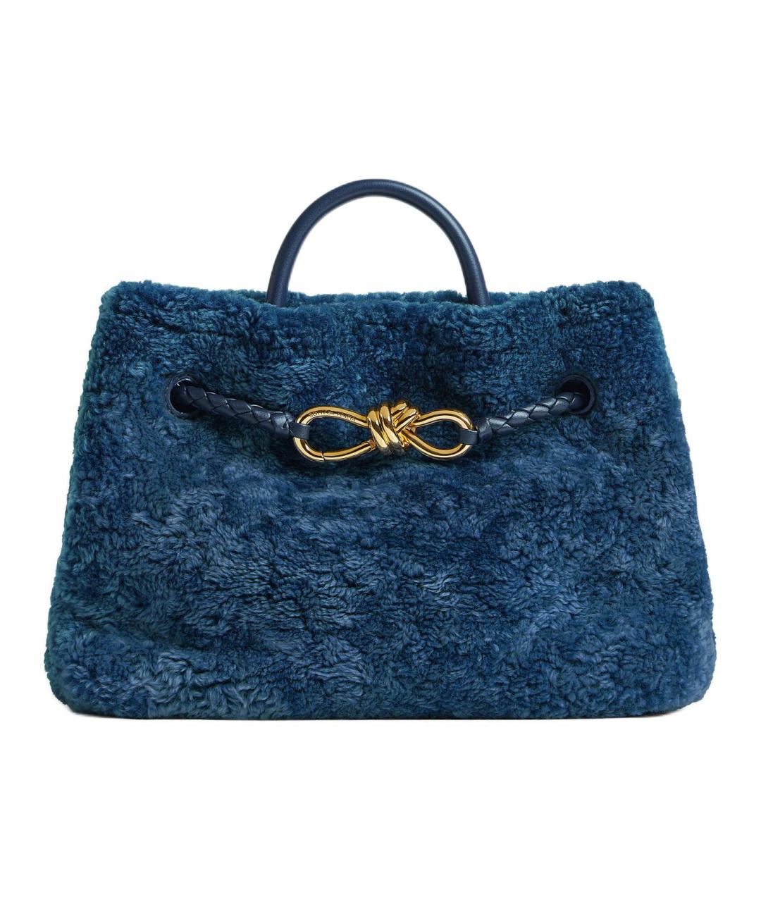 BOTTEGA VENETA Синяя сумка с короткими ручками, фото 1