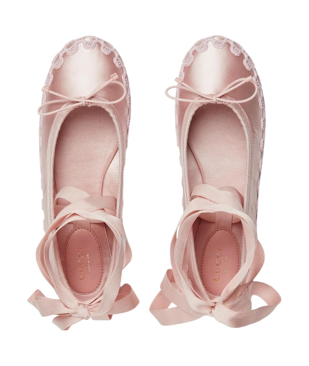 GUCCI Розовые балетки, фото 4