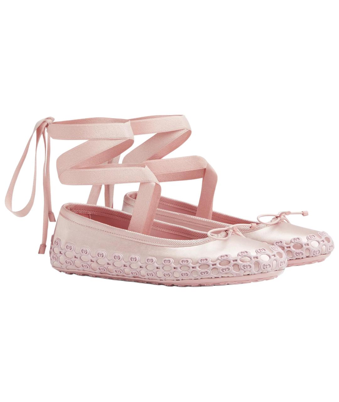 GUCCI Розовые балетки, фото 3