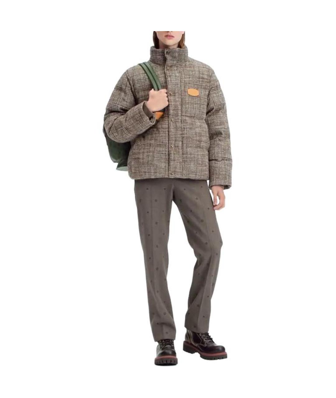 LOUIS VUITTON Коричневый пуховик, фото 2