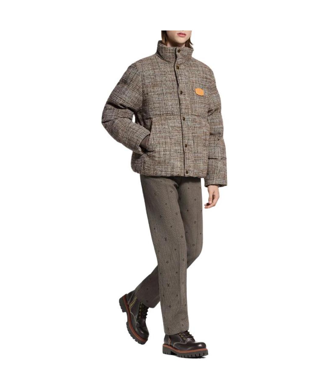 LOUIS VUITTON Коричневый пуховик, фото 4