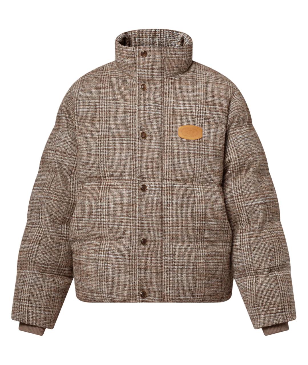 LOUIS VUITTON Коричневый пуховик, фото 1