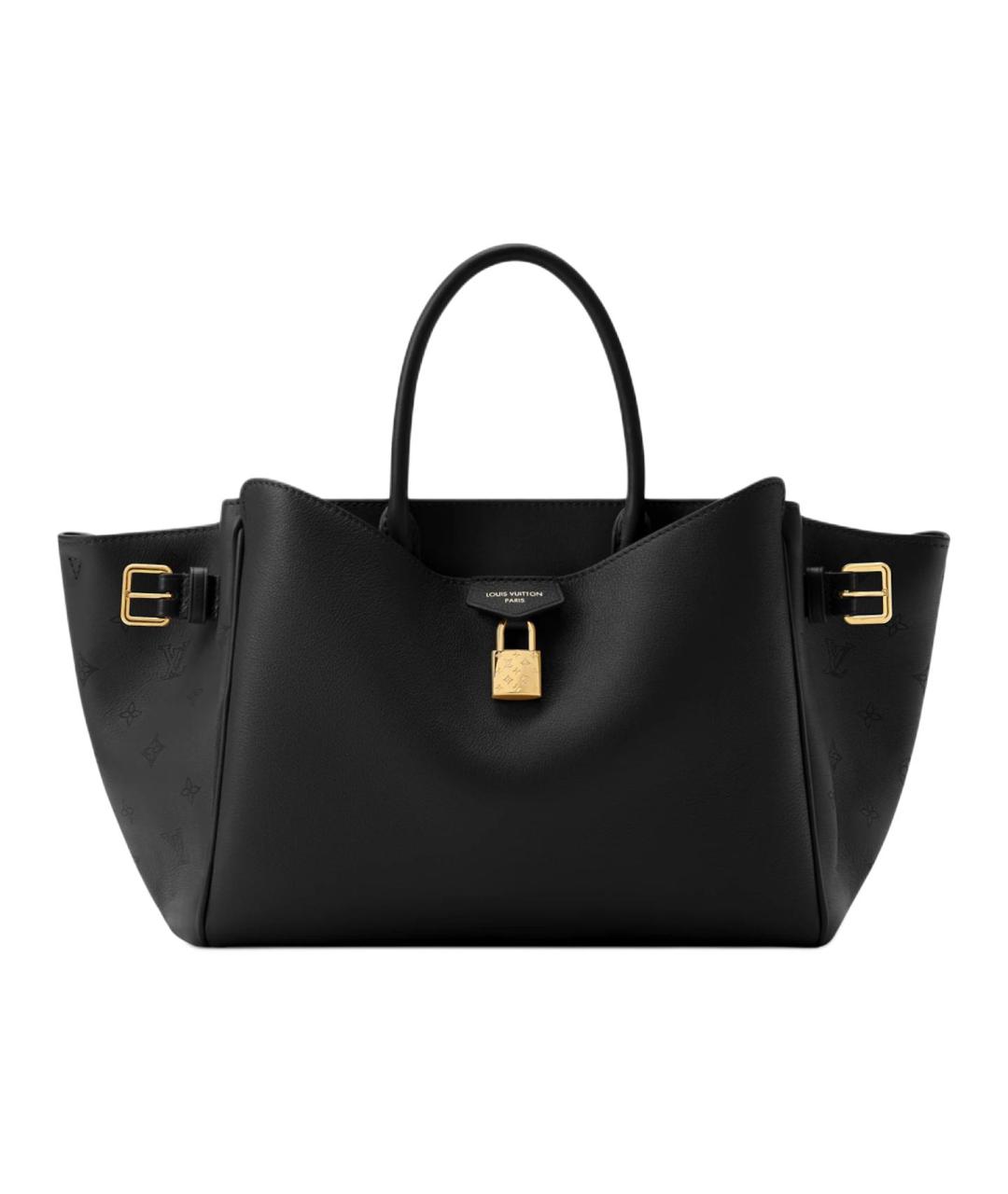 LOUIS VUITTON Черная кожаная сумка через плечо, фото 1