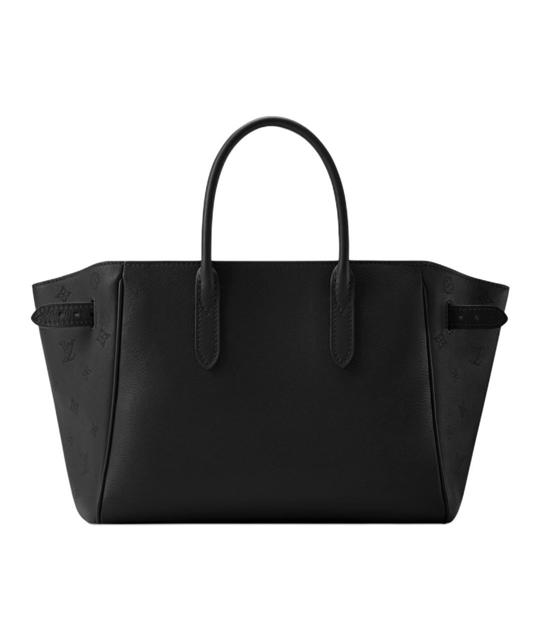 LOUIS VUITTON Черная кожаная сумка через плечо, фото 4