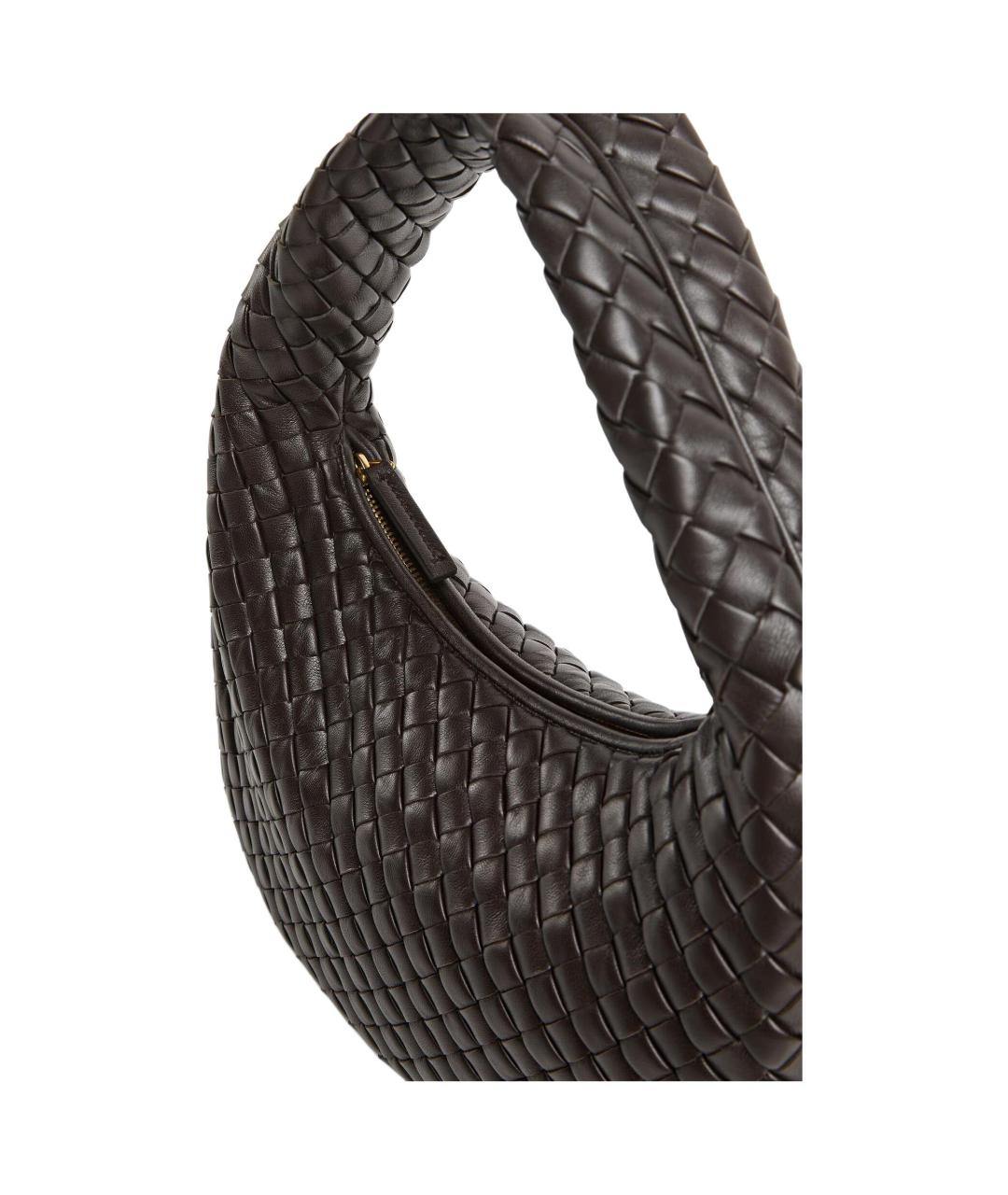 BOTTEGA VENETA Коричневая кожаная сумка с короткими ручками, фото 3