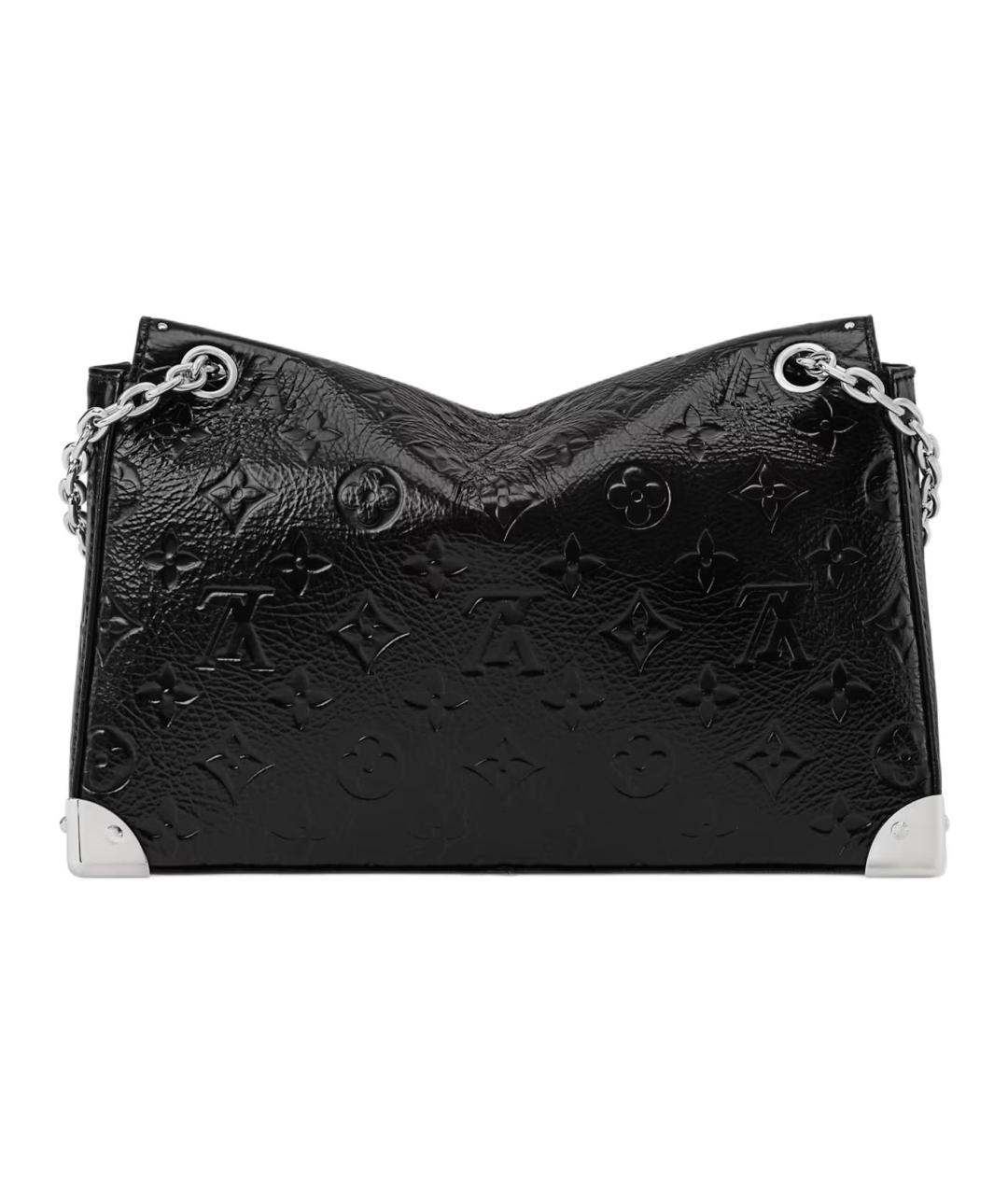 LOUIS VUITTON Черная кожаная сумка через плечо, фото 3