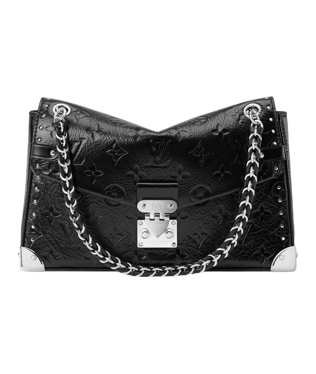 LOUIS VUITTON Черная кожаная сумка через плечо, фото 1