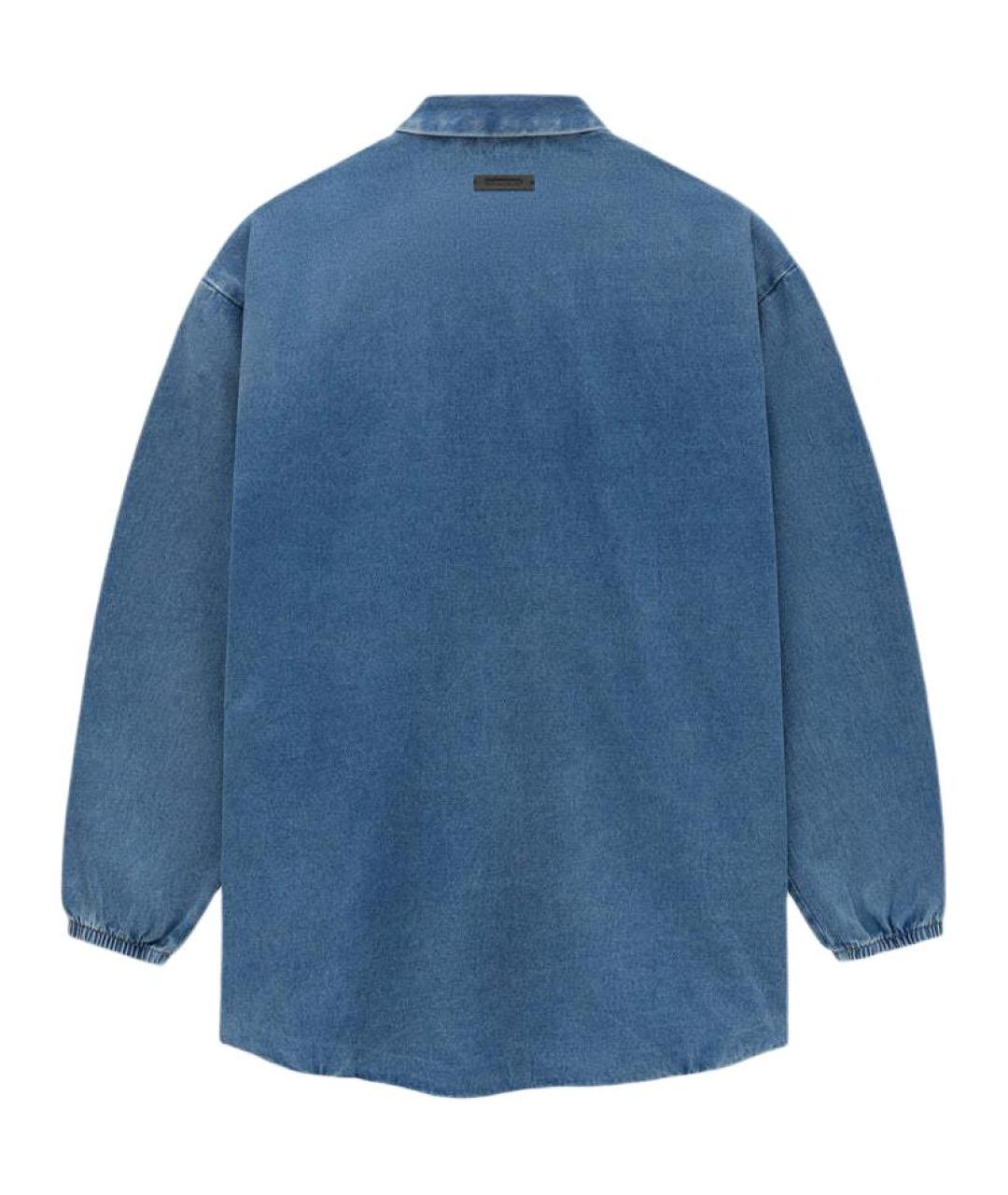 FEAR OF GOD ESSENTIALS Синяя кэжуал рубашка, фото 2