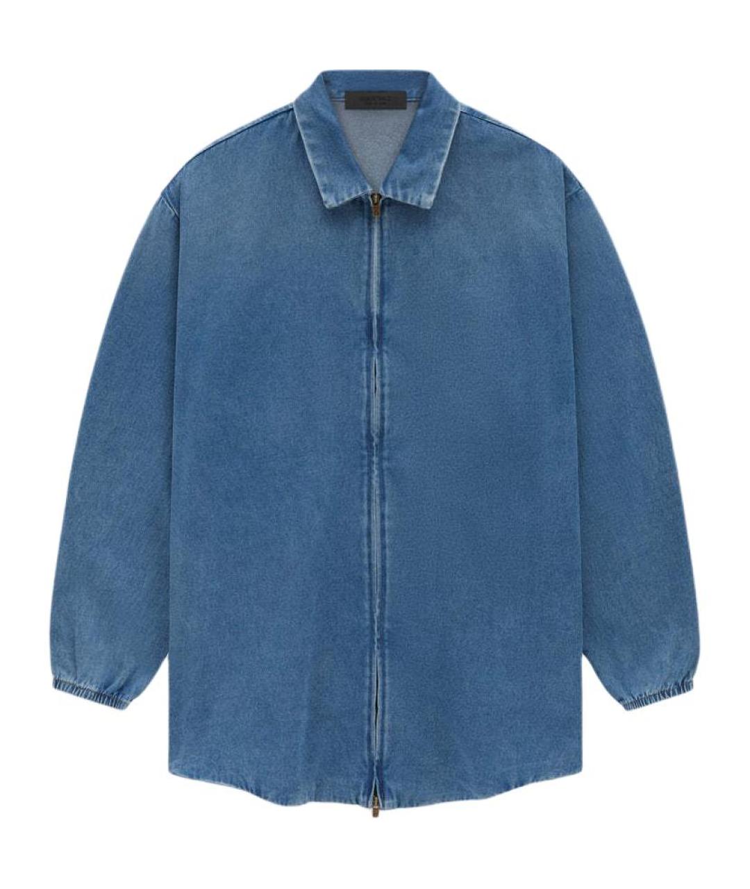 FEAR OF GOD ESSENTIALS Синяя кэжуал рубашка, фото 1