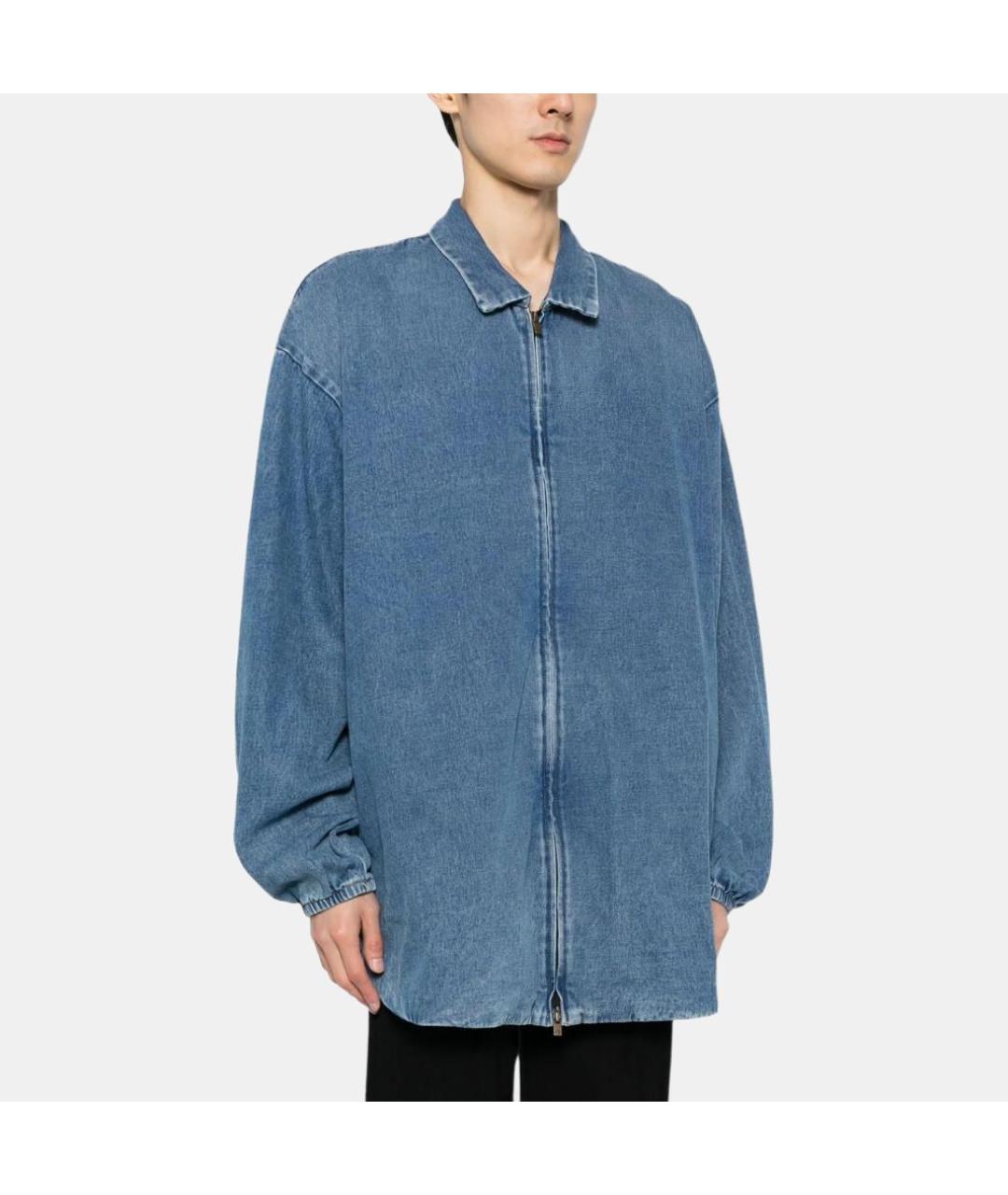 FEAR OF GOD ESSENTIALS Синяя кэжуал рубашка, фото 3