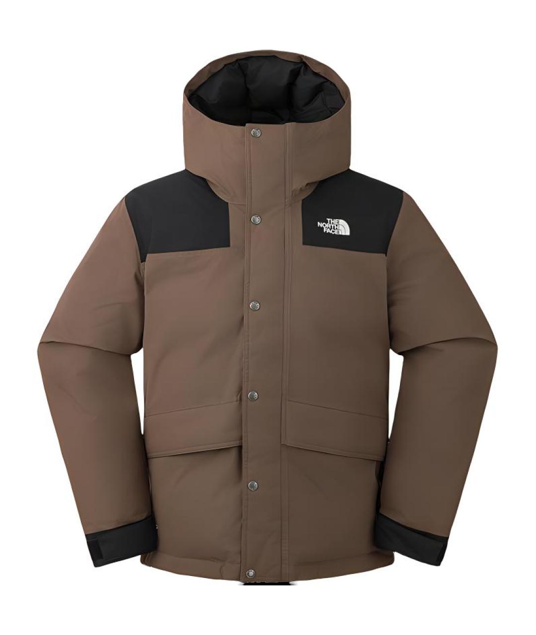 THE NORTH FACE Коричневый пуховик, фото 1