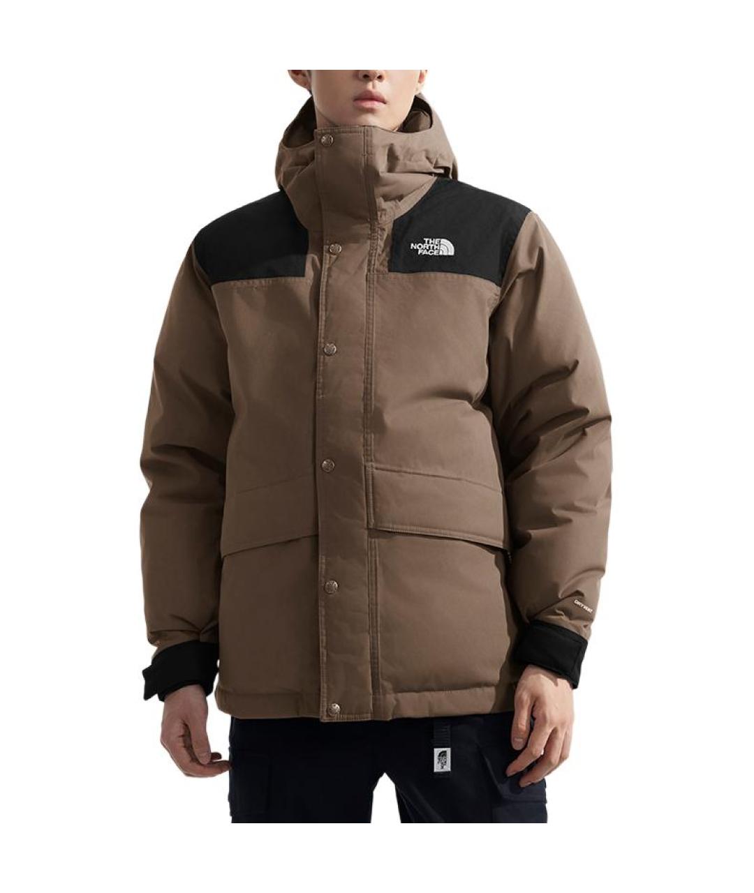 THE NORTH FACE Коричневый пуховик, фото 2