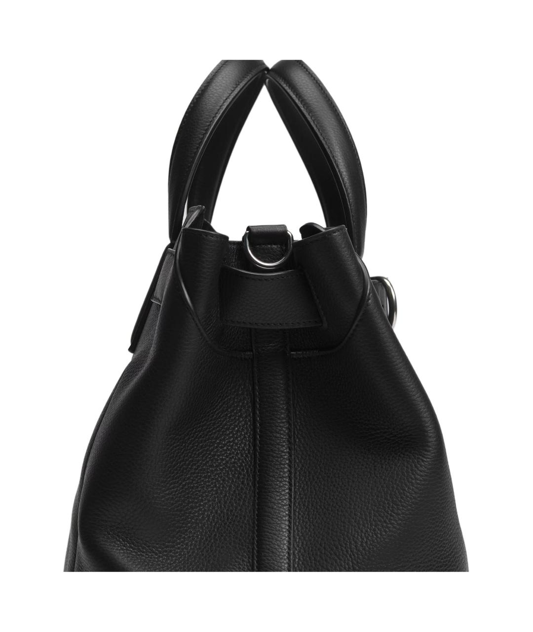 CHRISTIAN DIOR Черная кожаная сумка на плечо, фото 4