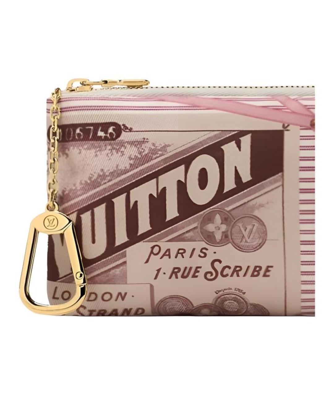 LOUIS VUITTON Бежевая ключница, фото 5