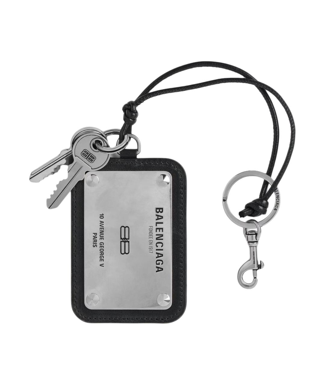 BALENCIAGA Черный кожаный кардхолдер, фото 1