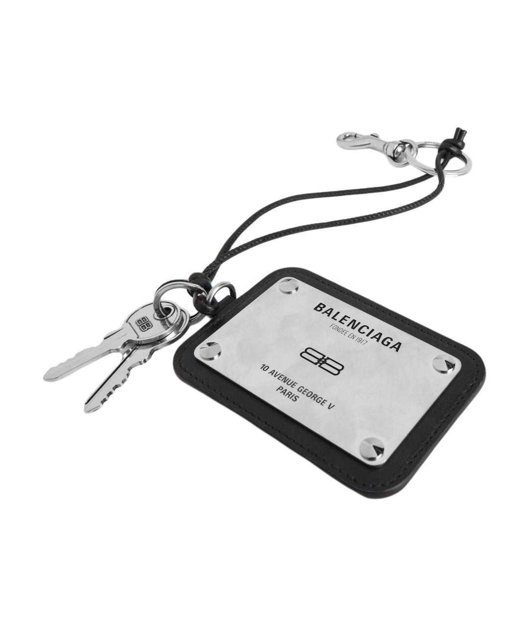 BALENCIAGA Черный кожаный кардхолдер, фото 3