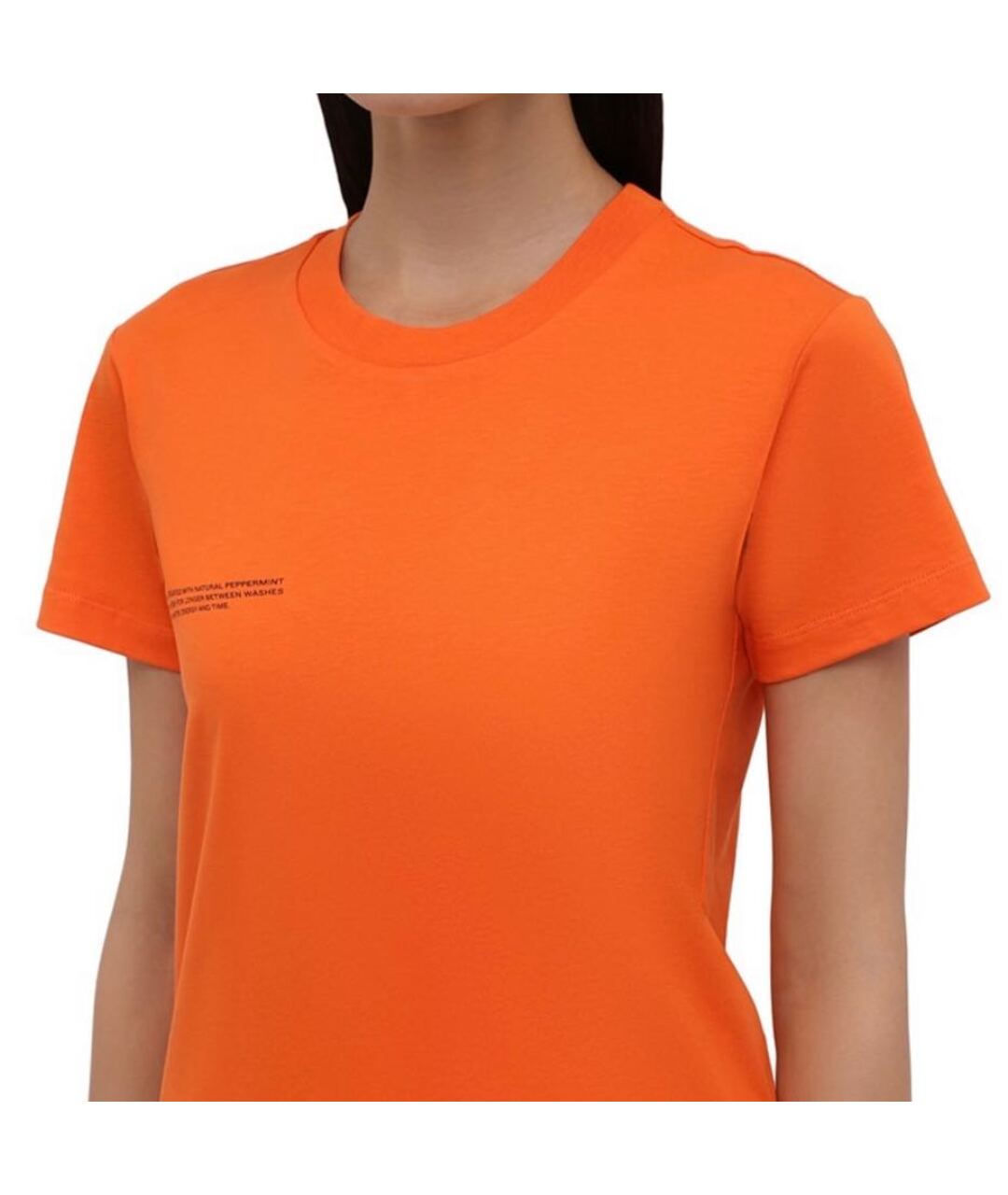 THE PANGAIA Оранжевая хлопковая футболка, фото 4