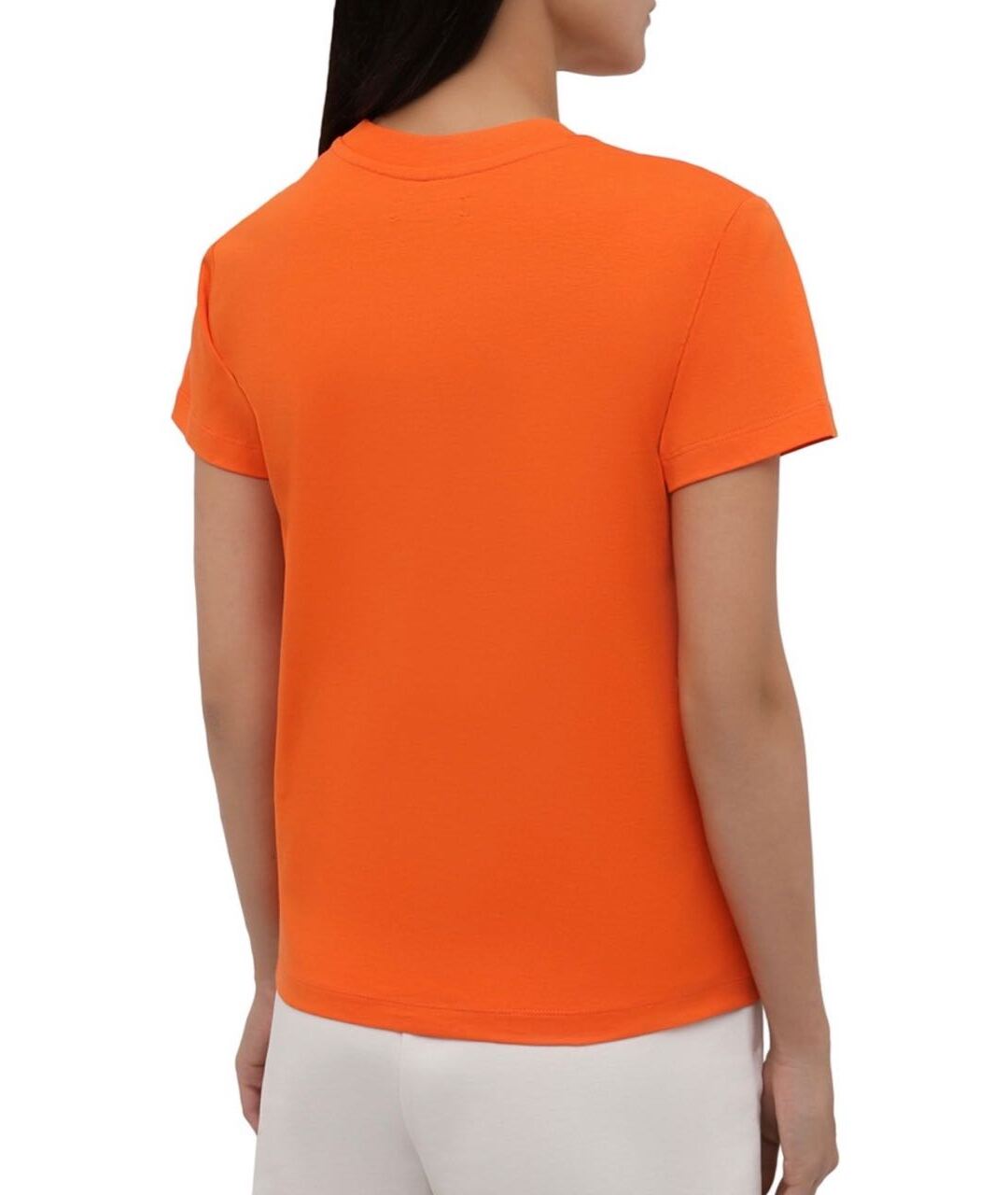 THE PANGAIA Оранжевая хлопковая футболка, фото 2