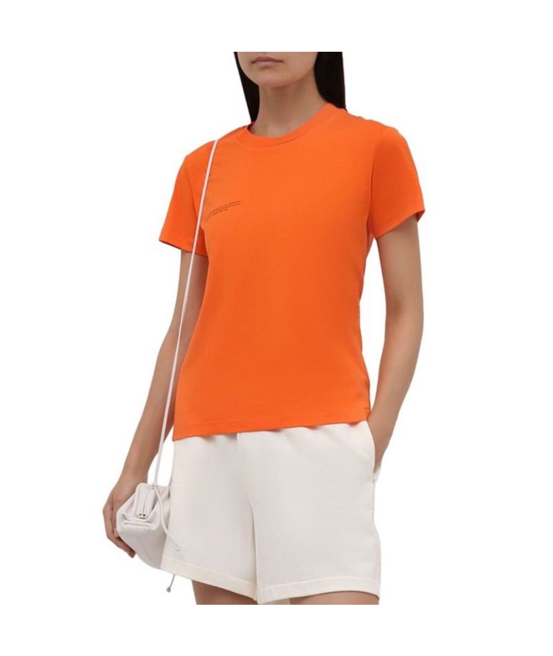 THE PANGAIA Оранжевая хлопковая футболка, фото 3