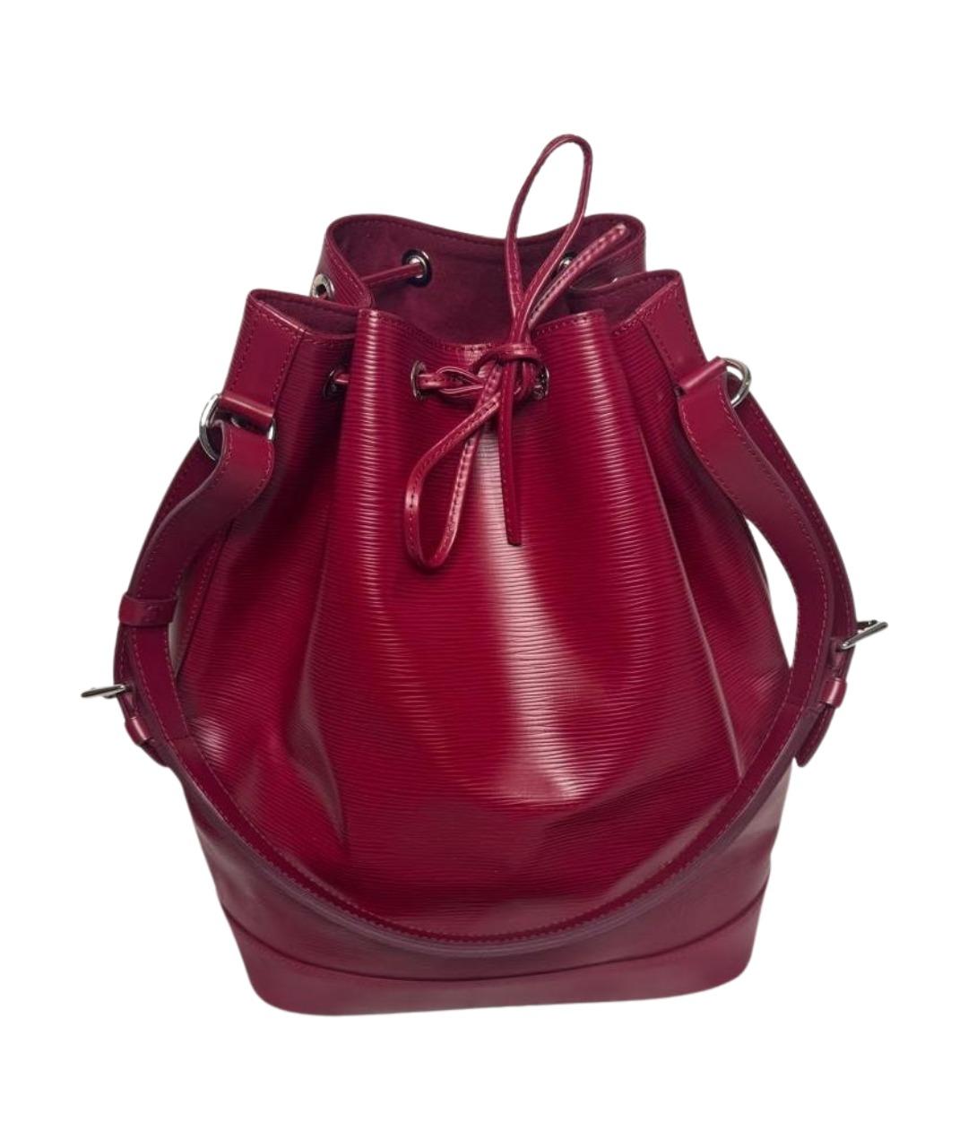 LOUIS VUITTON Бордовая кожаная сумка тоут, фото 1