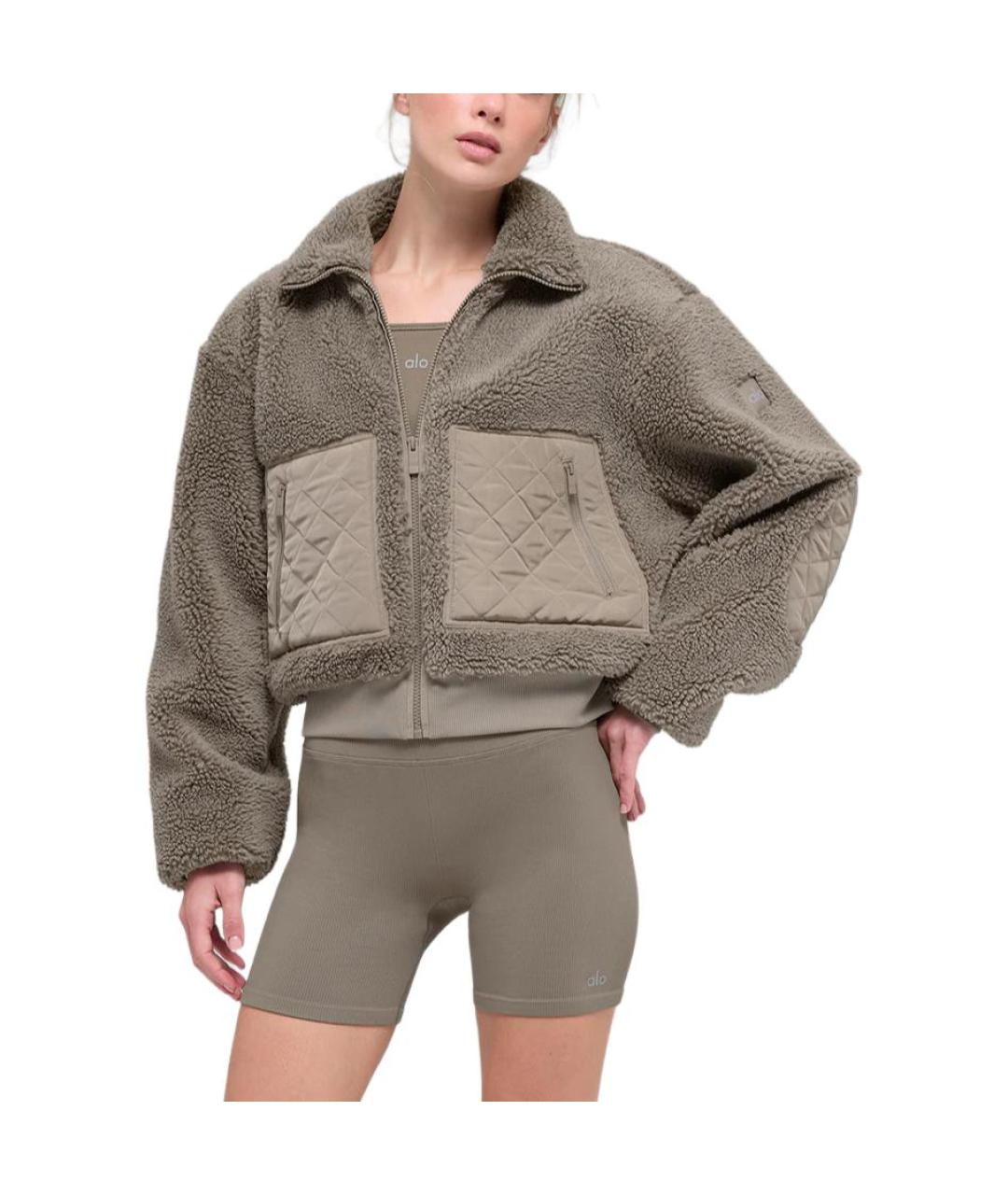 ALO YOGA Коричневая куртка, фото 3