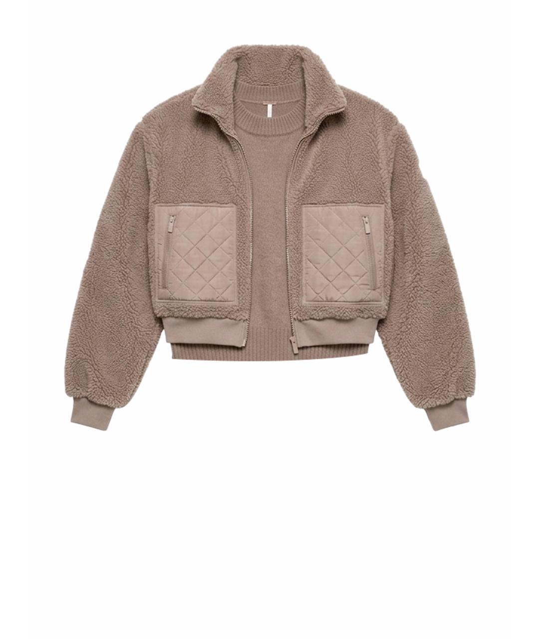 ALO YOGA Коричневая куртка, фото 1