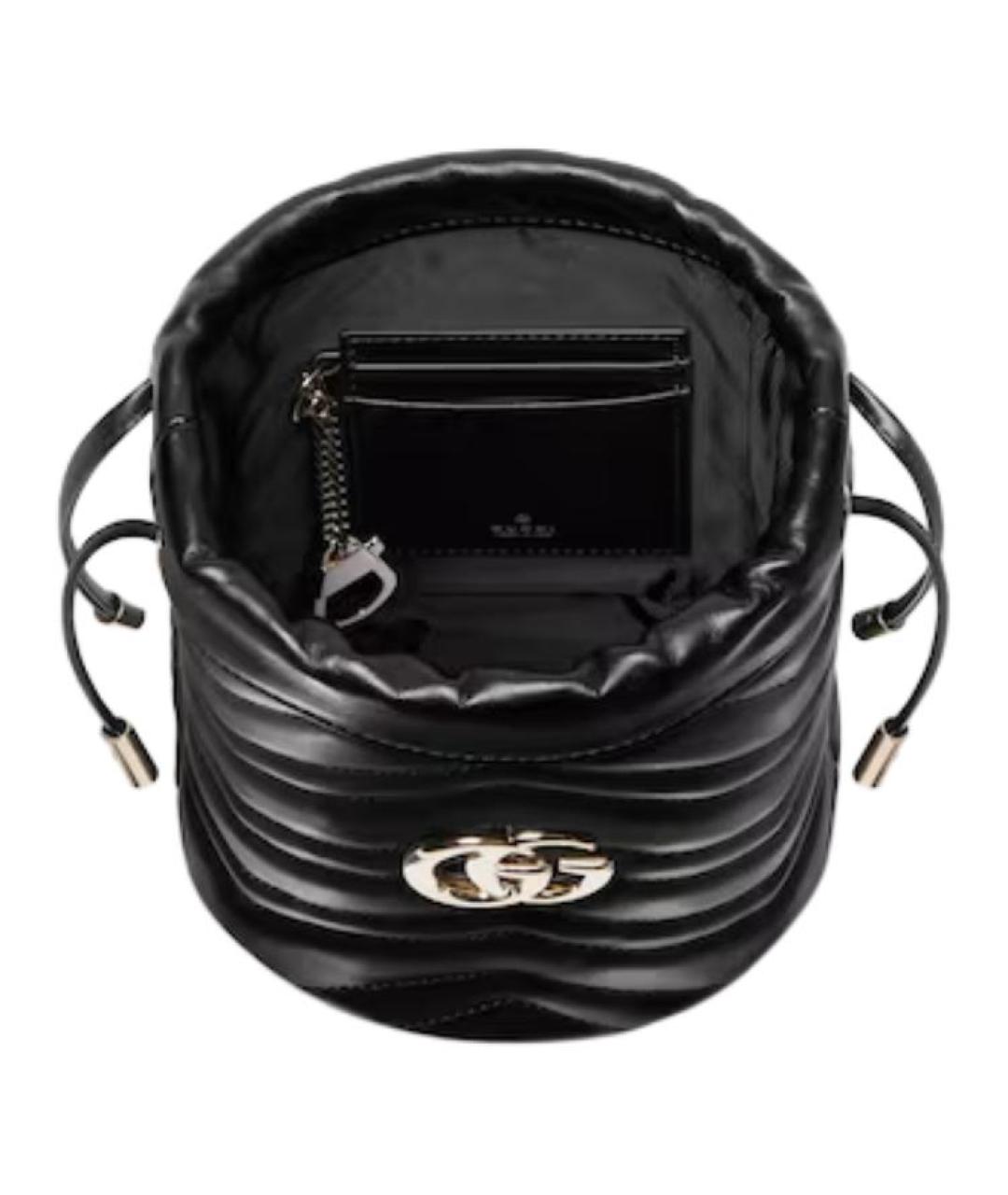 GUCCI Черная кожаная сумка через плечо, фото 4