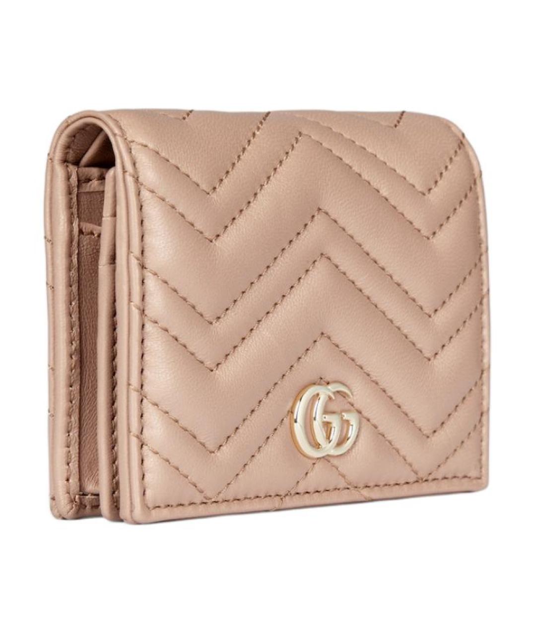 GUCCI Розовый кожаный кошелек, фото 2