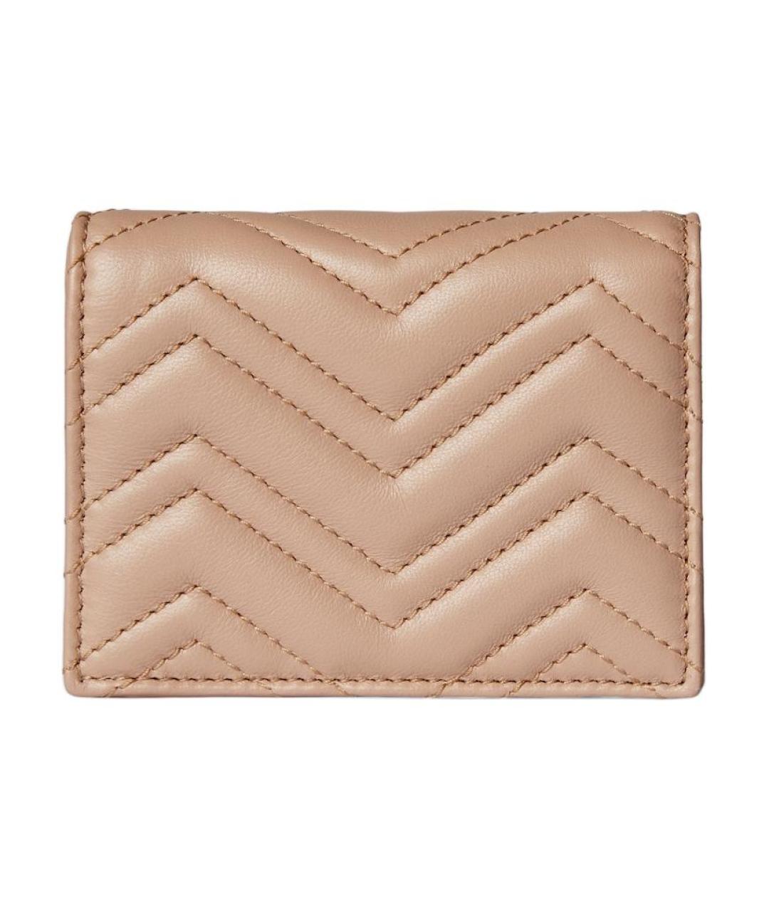 GUCCI Розовый кожаный кошелек, фото 3