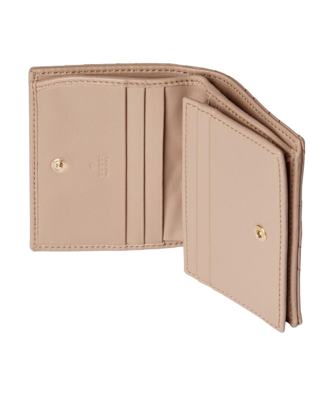 GUCCI Розовый кожаный кошелек, фото 4