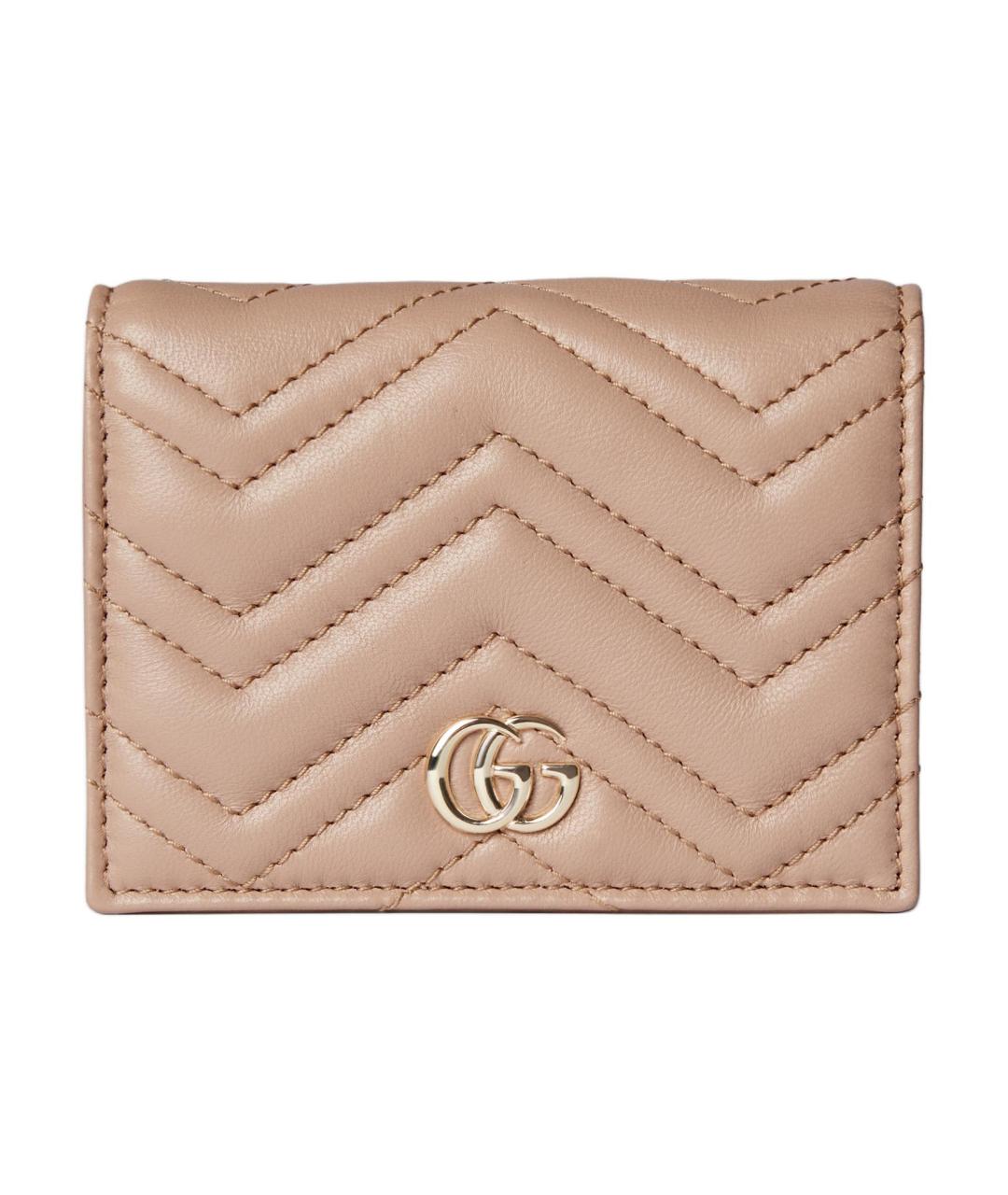 GUCCI Розовый кожаный кошелек, фото 1