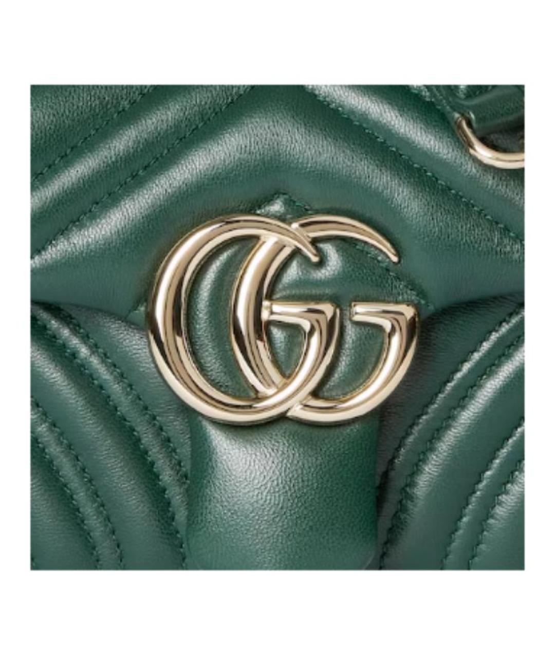 GUCCI Зеленая кожаная сумка через плечо, фото 5