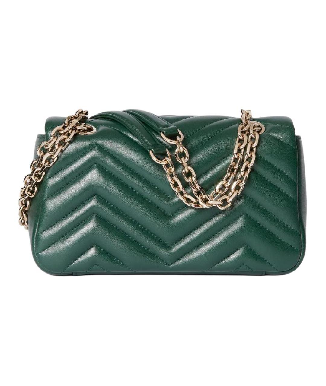 GUCCI Зеленая кожаная сумка через плечо, фото 3