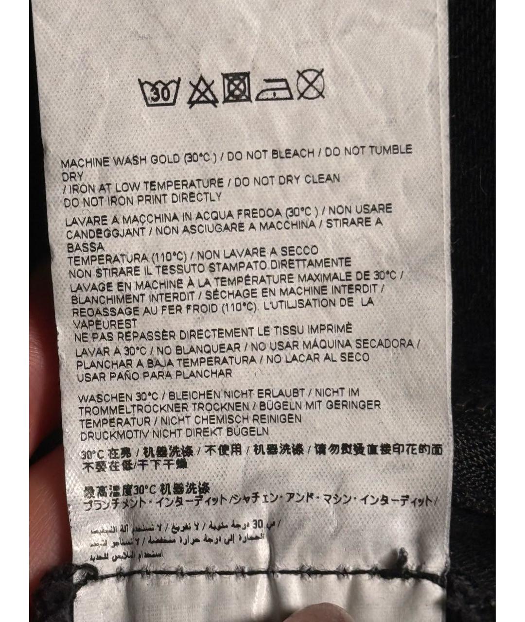 OFF-WHITE Черная деним юбка мини, фото 6