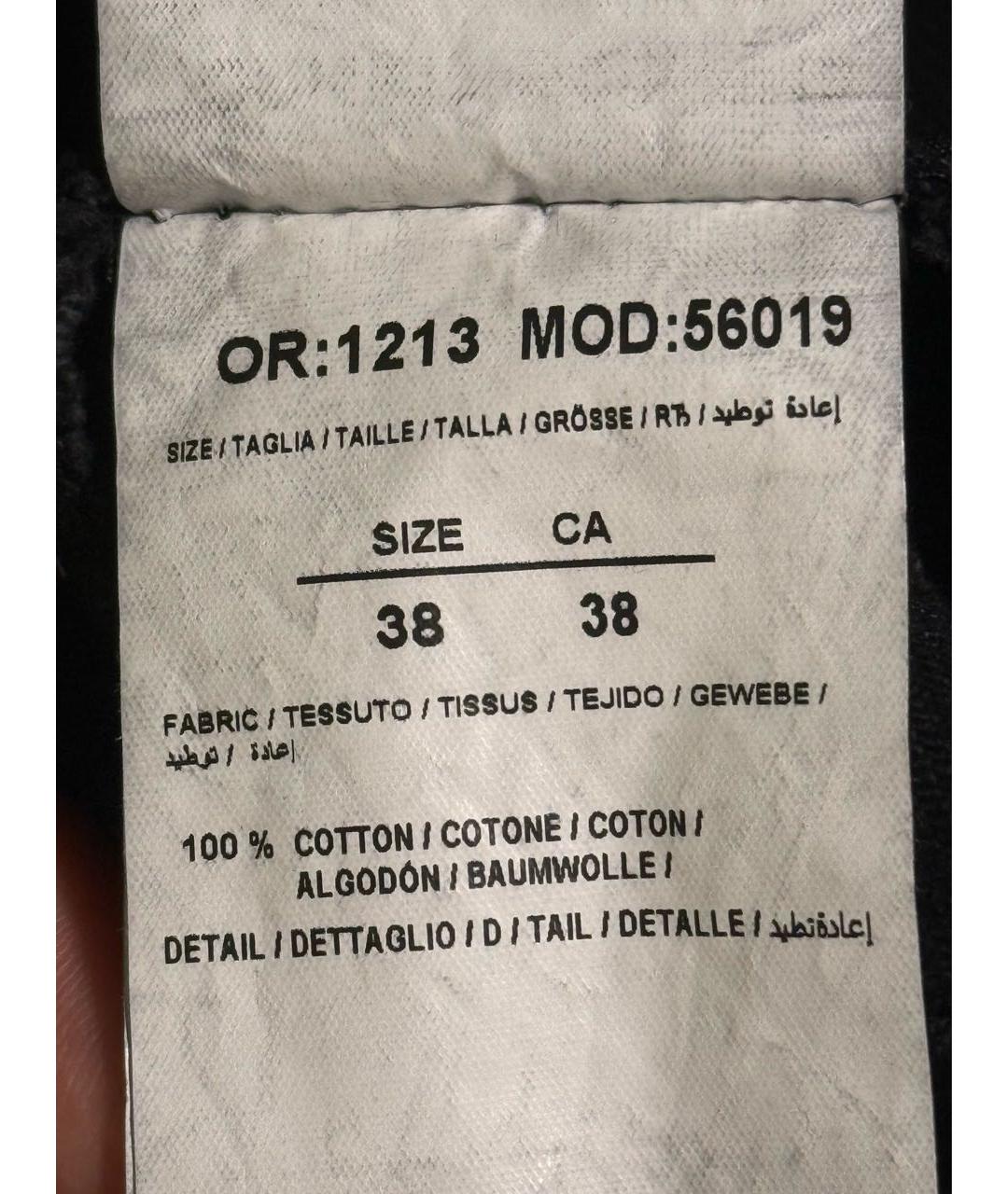 OFF-WHITE Черная деним юбка мини, фото 5