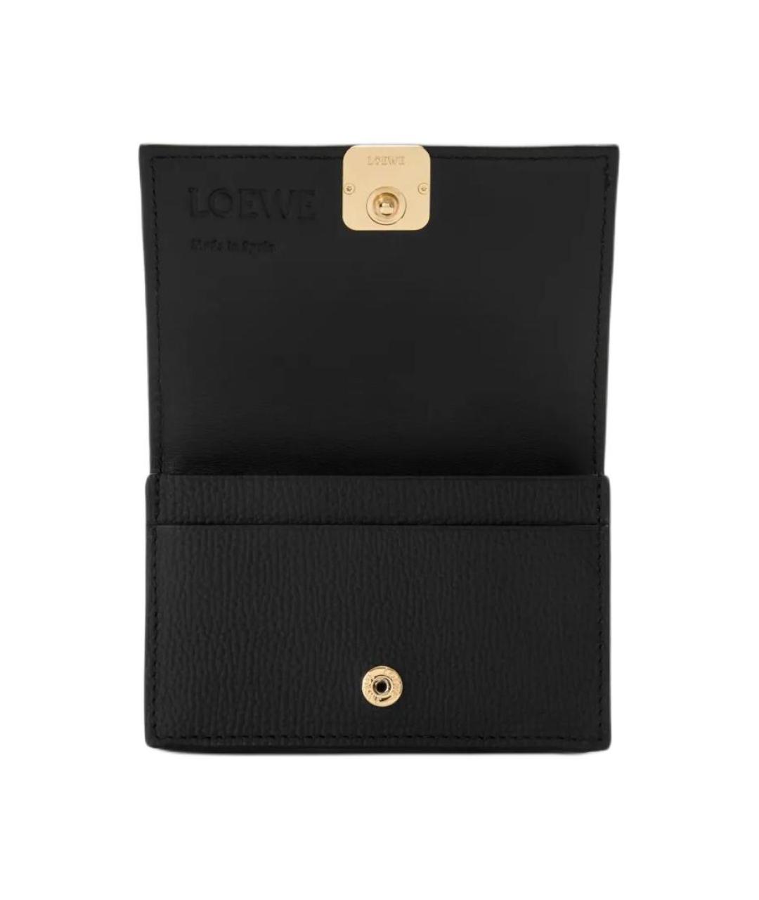 LOEWE Черный кожаный кардхолдер, фото 4