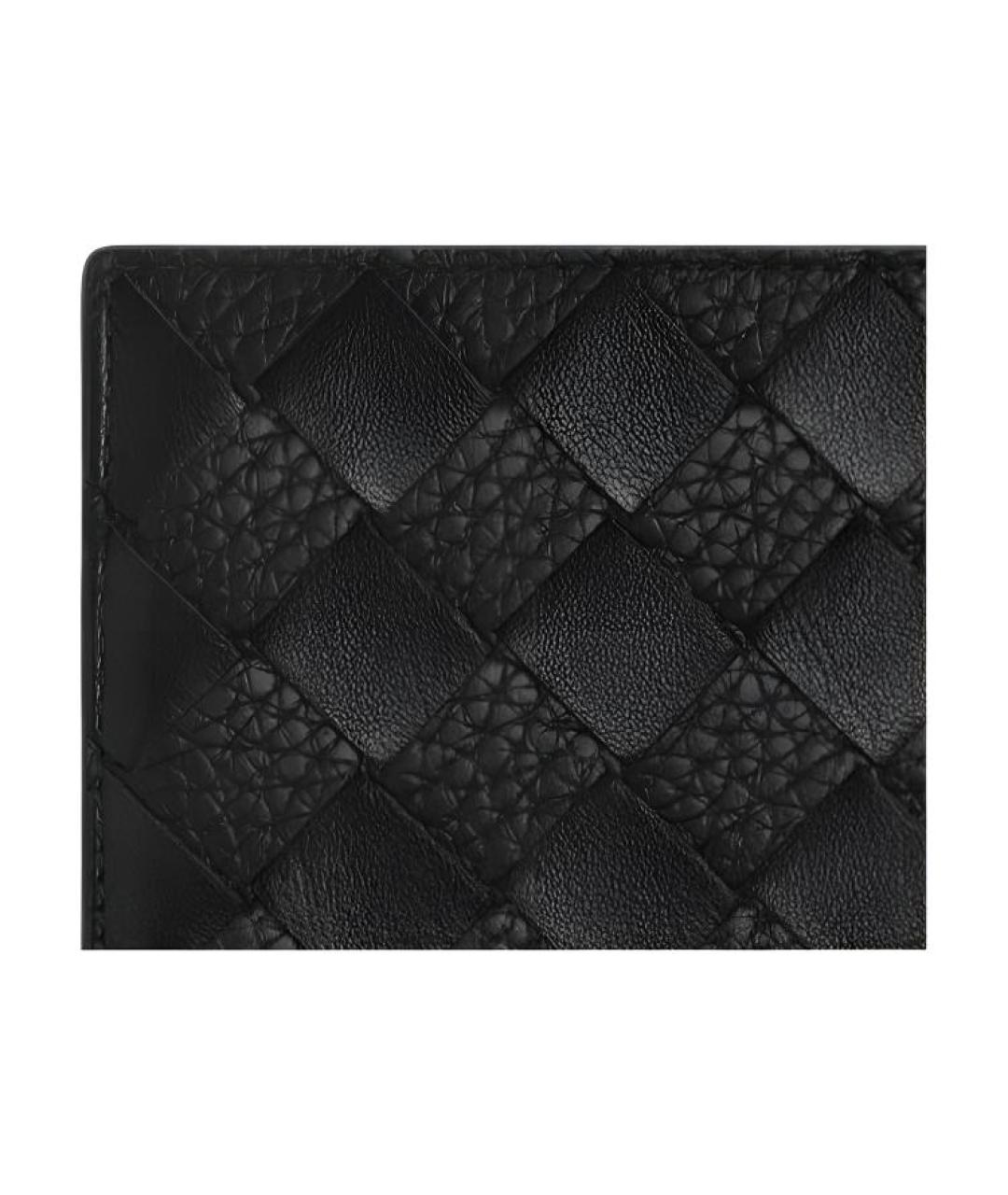 BOTTEGA VENETA Черный кожаный кошелек, фото 4