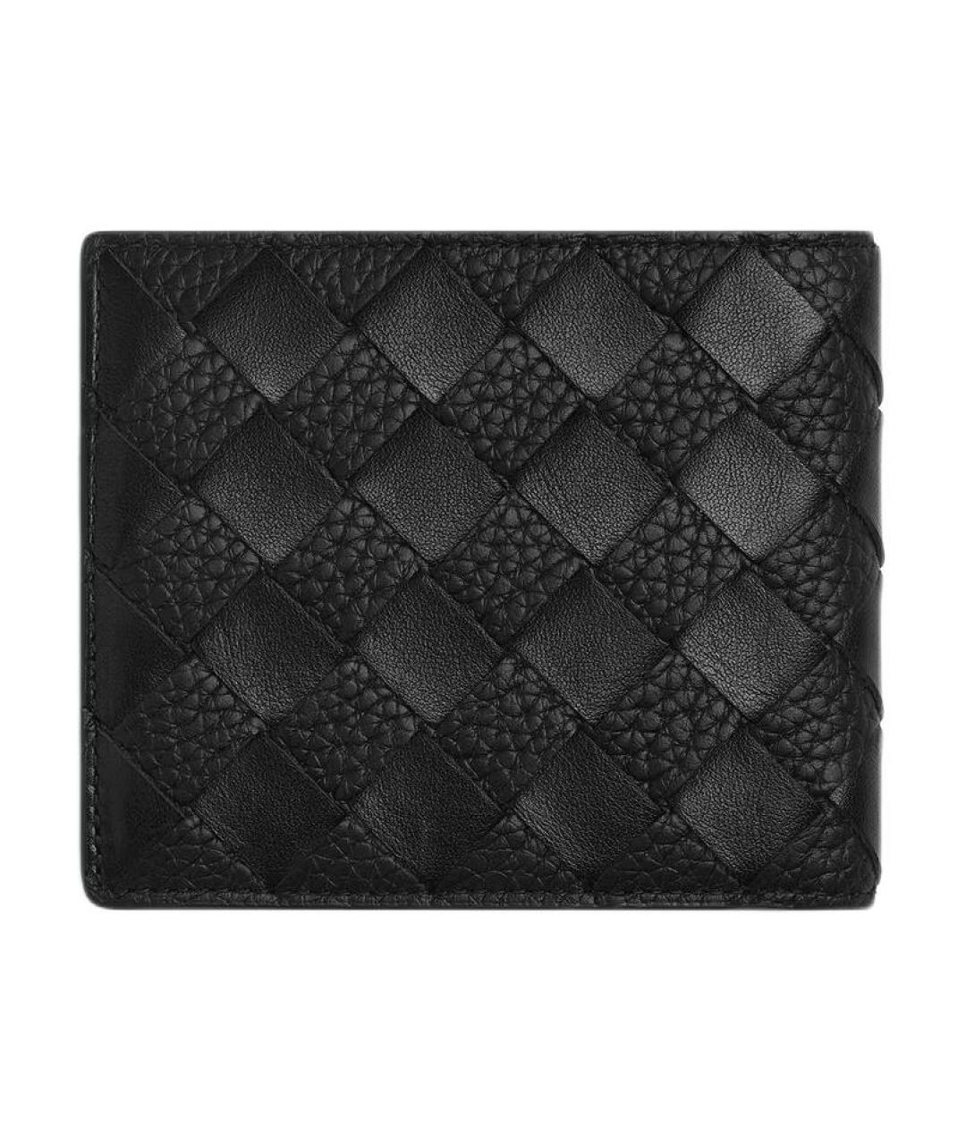 BOTTEGA VENETA Черный кожаный кошелек, фото 2
