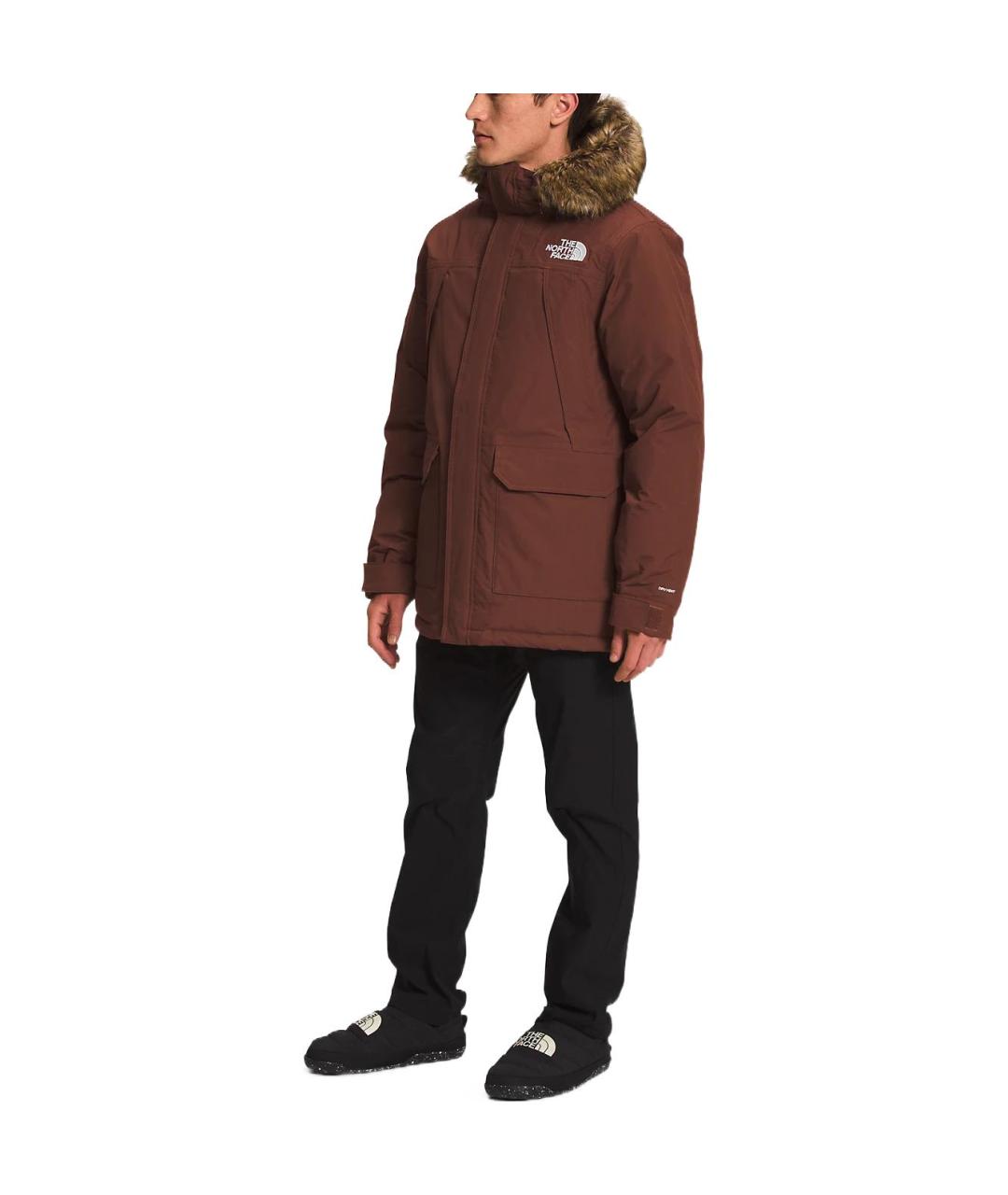 THE NORTH FACE Коричневый пуховик, фото 4