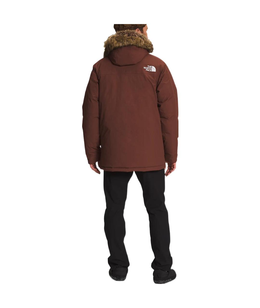 THE NORTH FACE Коричневый пуховик, фото 3