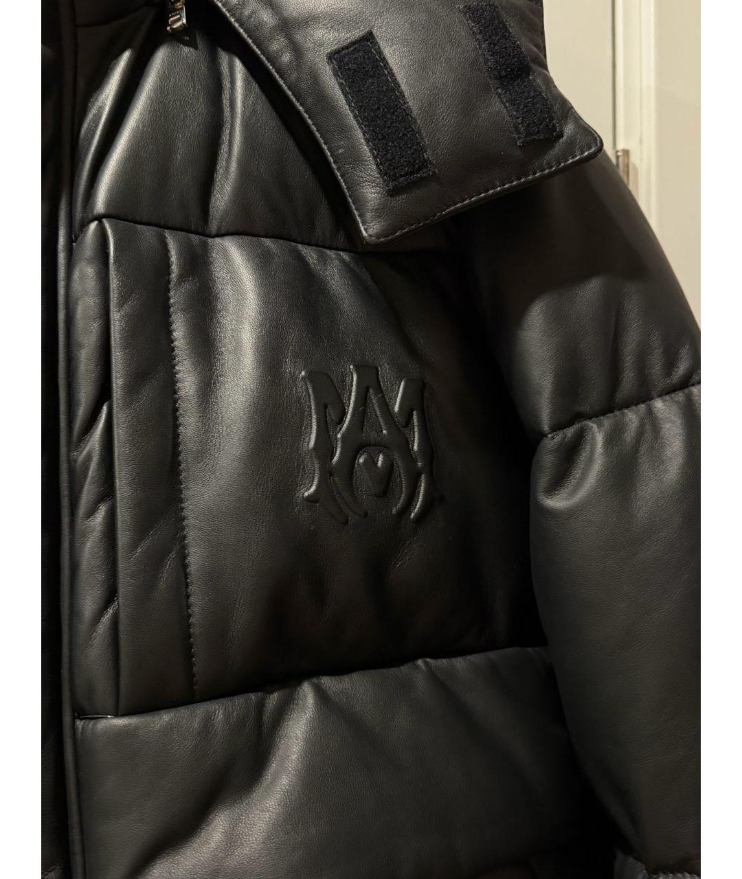 AMIRI Черная кожаная куртка, фото 3