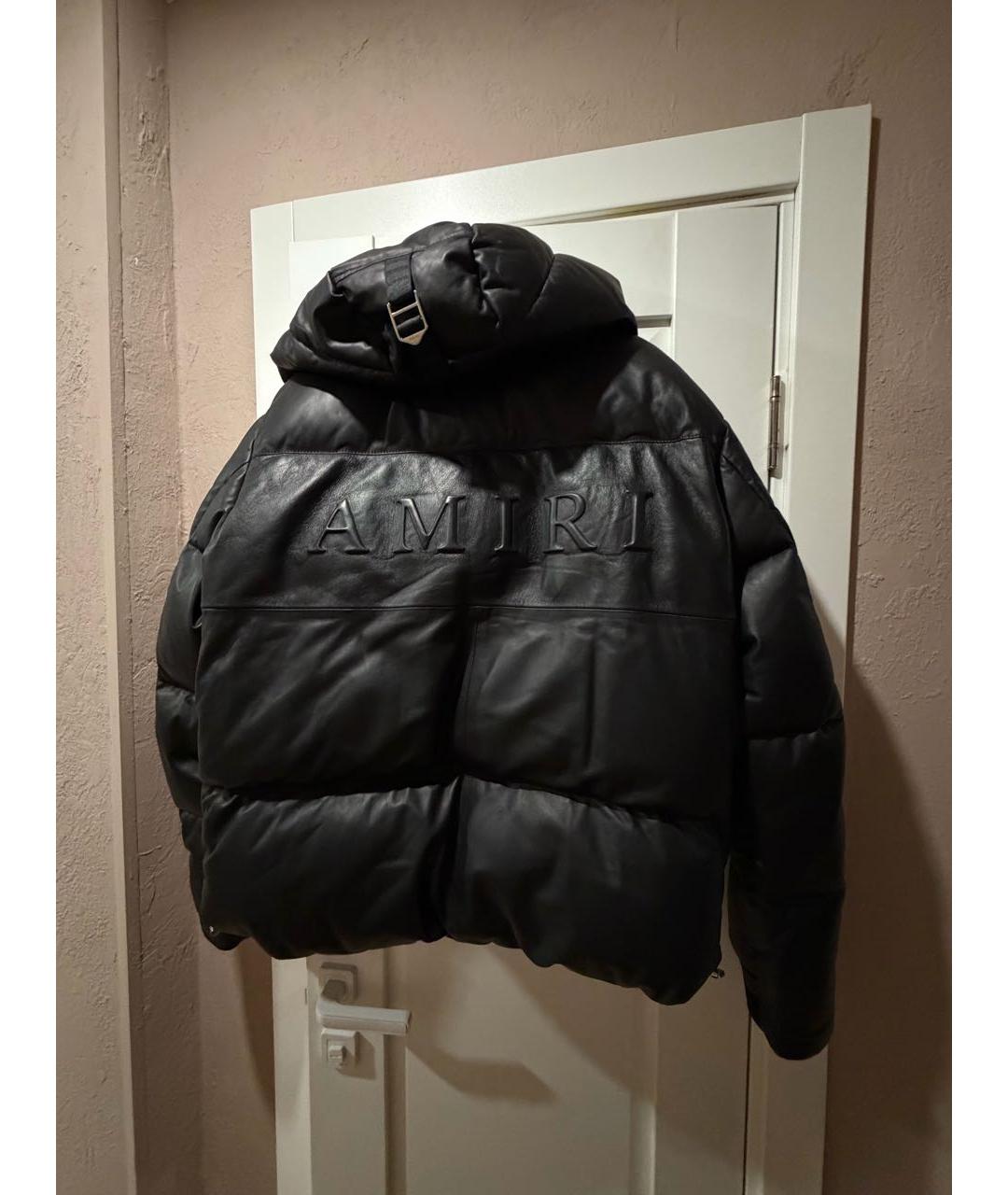 AMIRI Черная кожаная куртка, фото 2