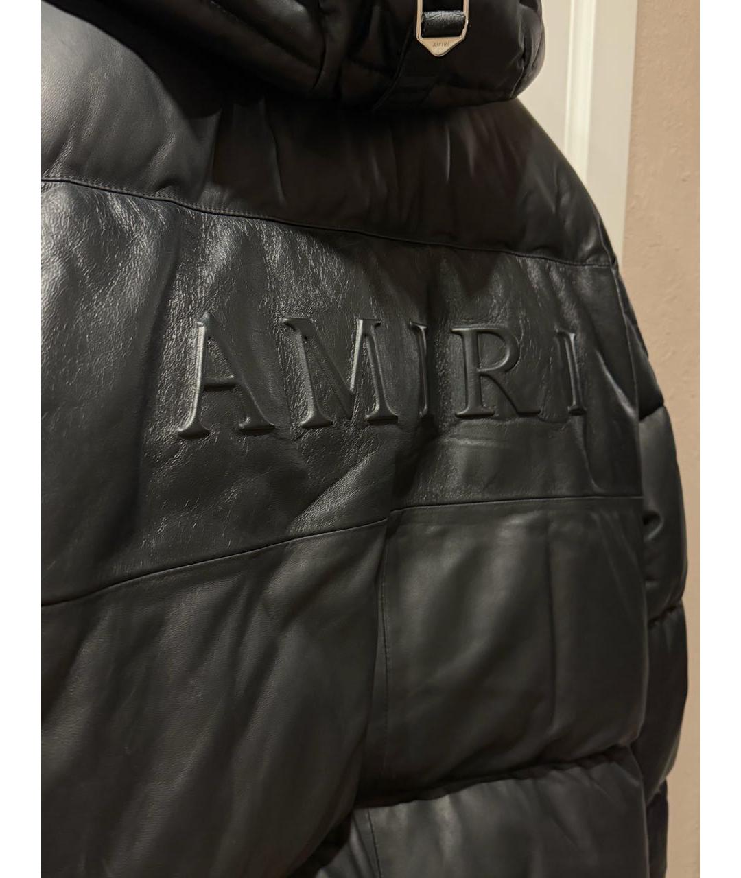 AMIRI Черная кожаная куртка, фото 4