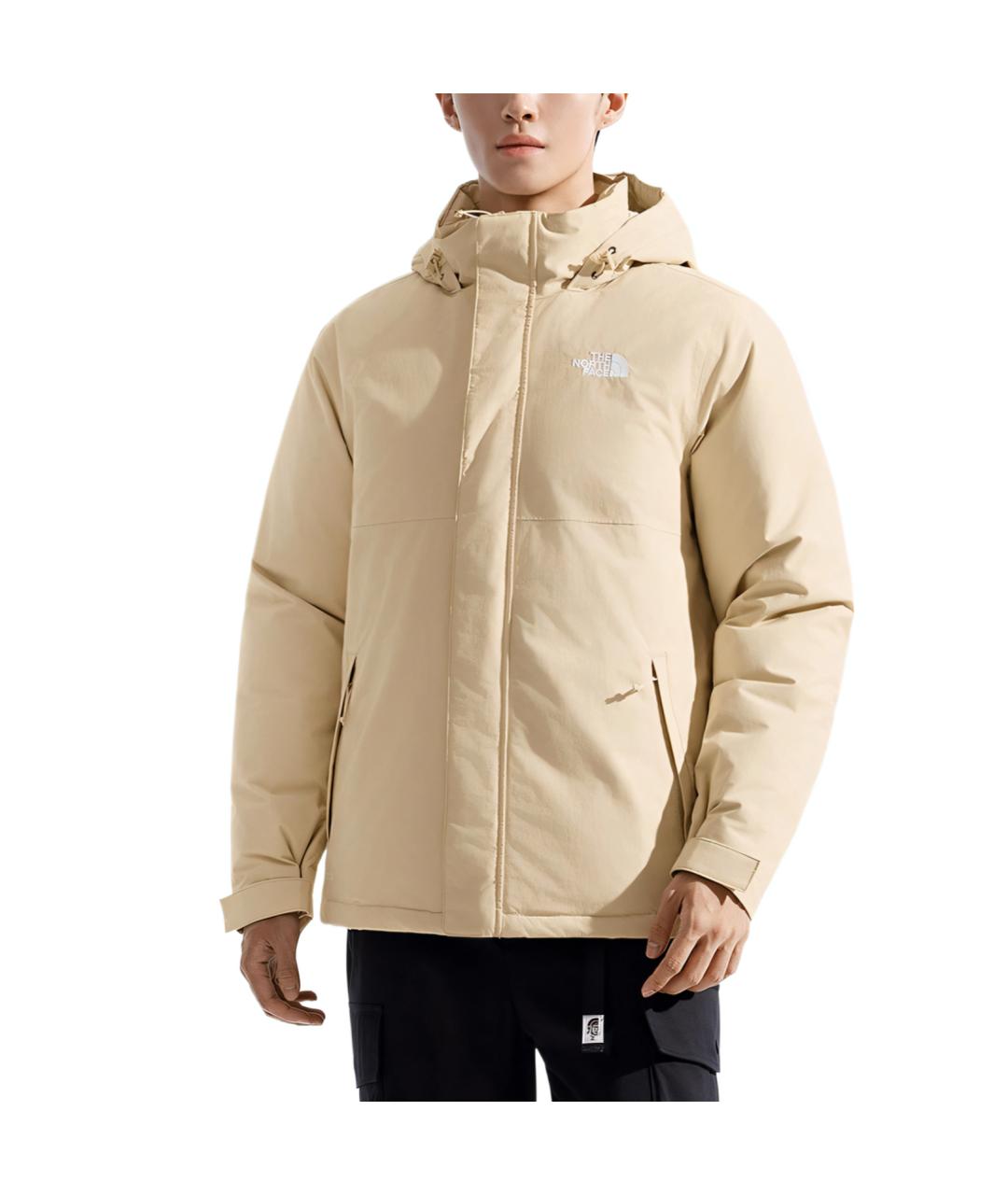 THE NORTH FACE Бежевый пуховик, фото 4