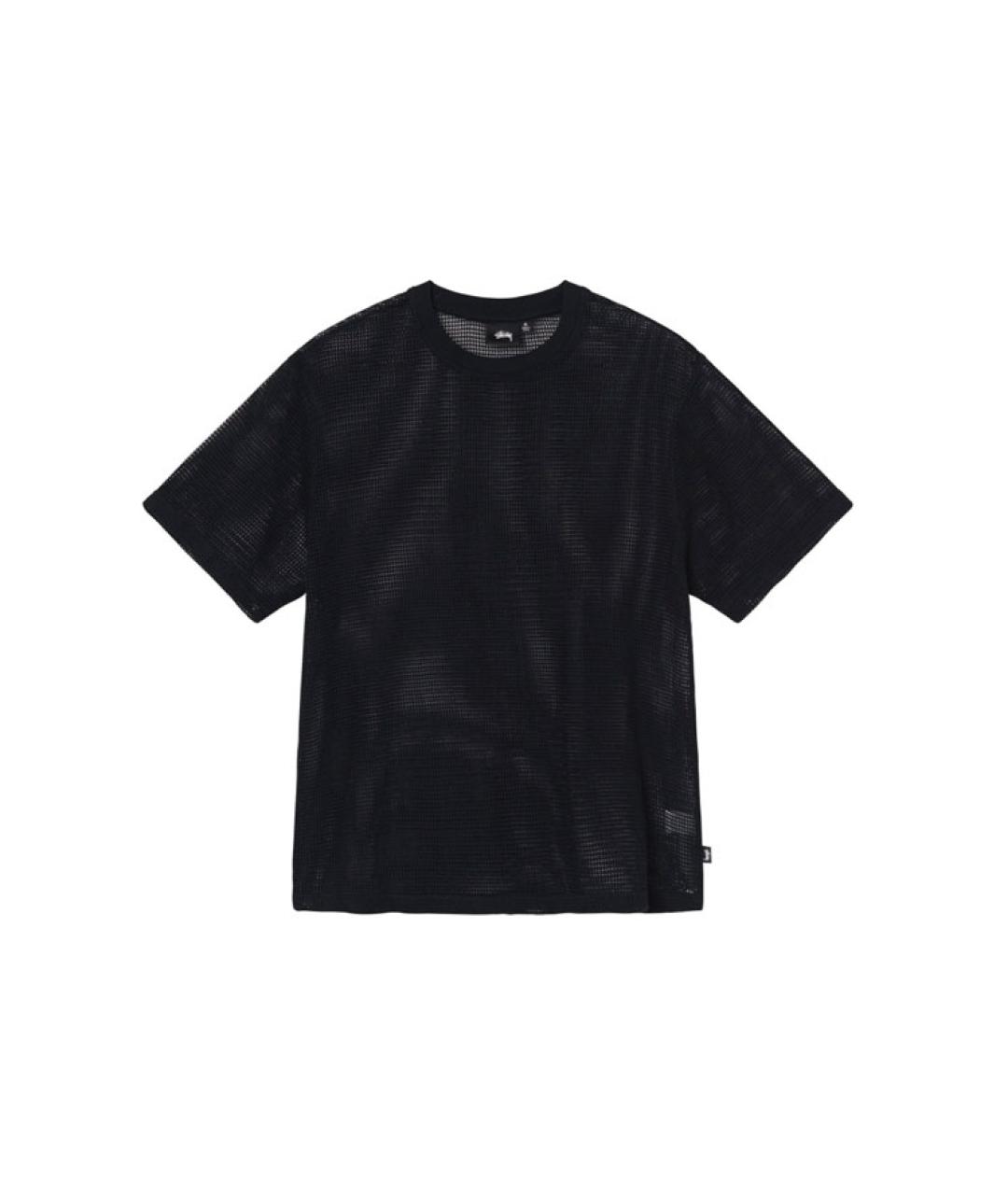 STUSSY Черная футболка, фото 1