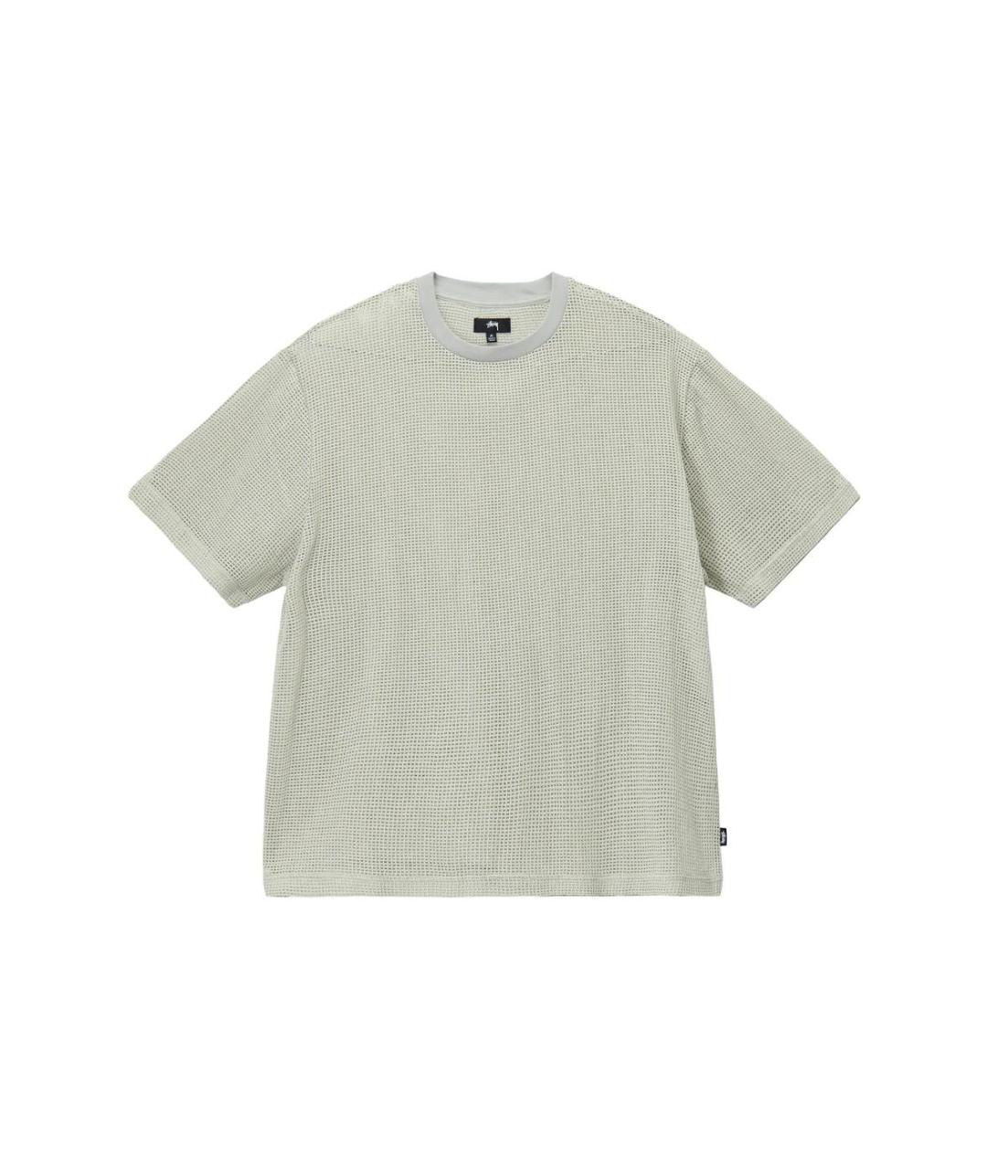 STUSSY Салатовая хлопковая футболка, фото 3